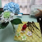 極楽・娯楽教室　Flower＆Craft　フラワーⅢ-3、4のレッスン風景です。