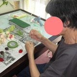 極楽・娯楽教室　Flower＆Craft「M様の作品です。」